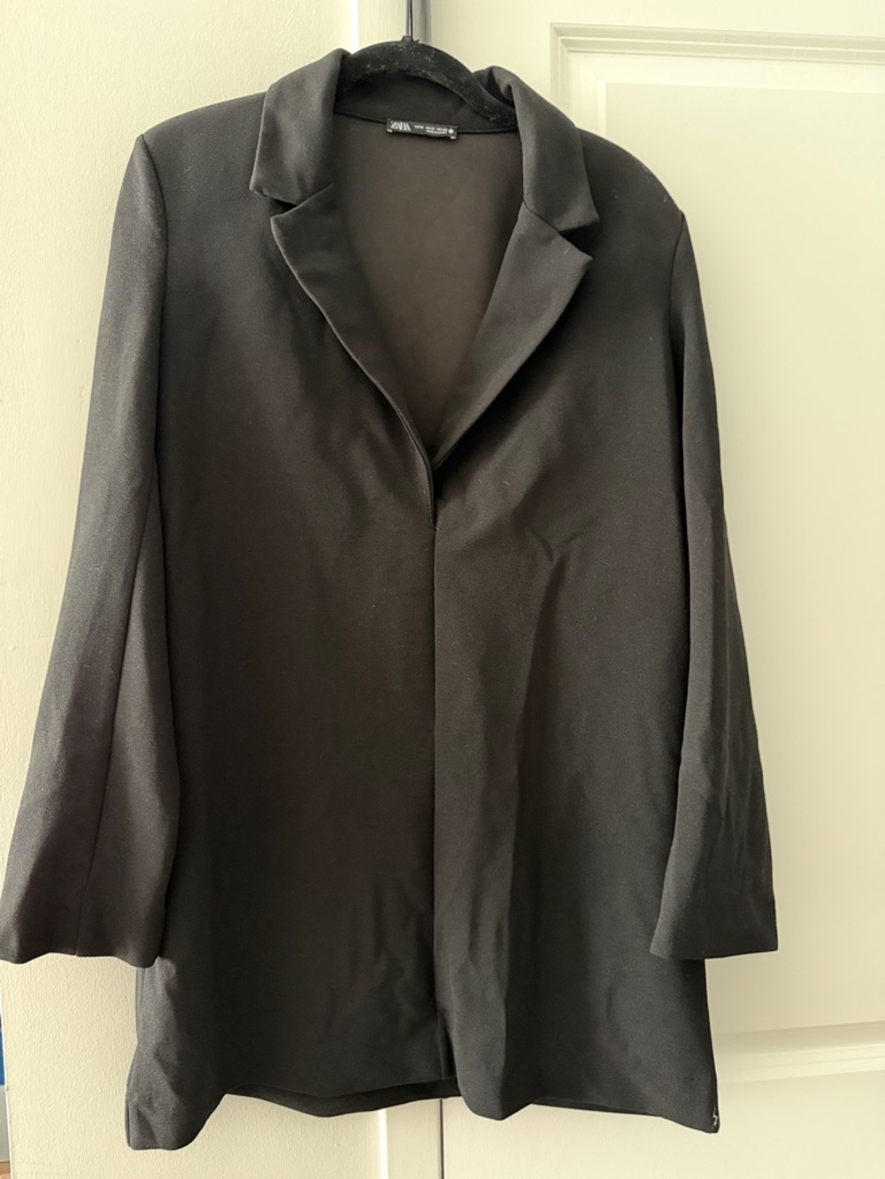 Zara | Shoulder Pad Work Dress Black M